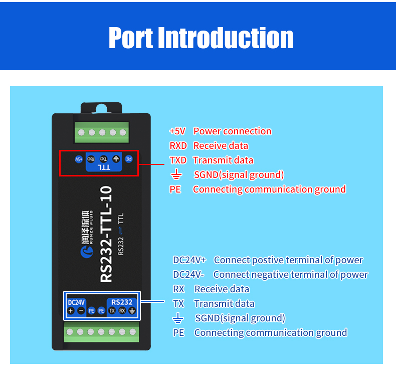 Details of RS232-TTl-10 Voltage Level Translator/Shifter